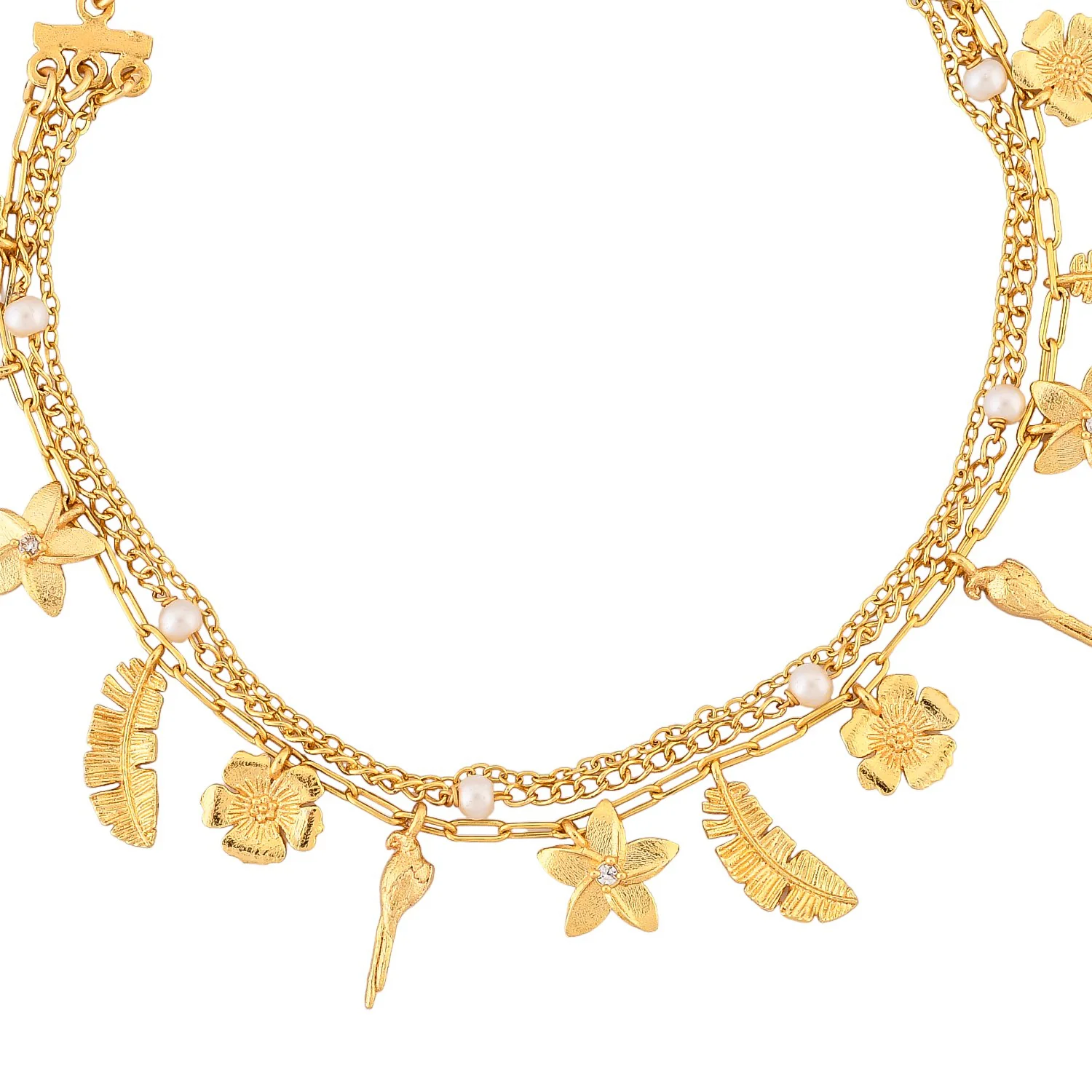 Hawaii Multi-Charm Tropical Anklet - Image 4