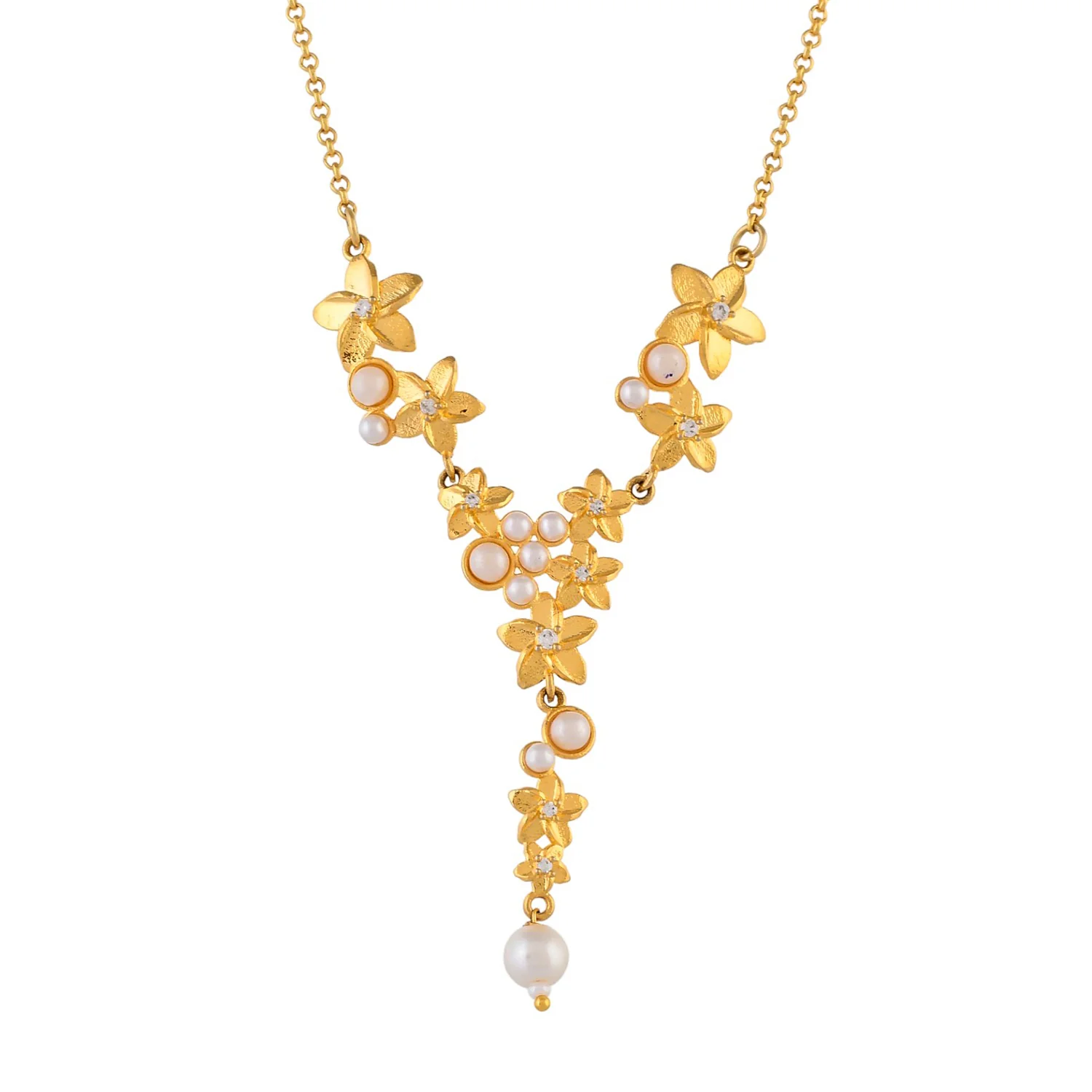 Hawaii Plumeria Pearl Necklace - Image 3