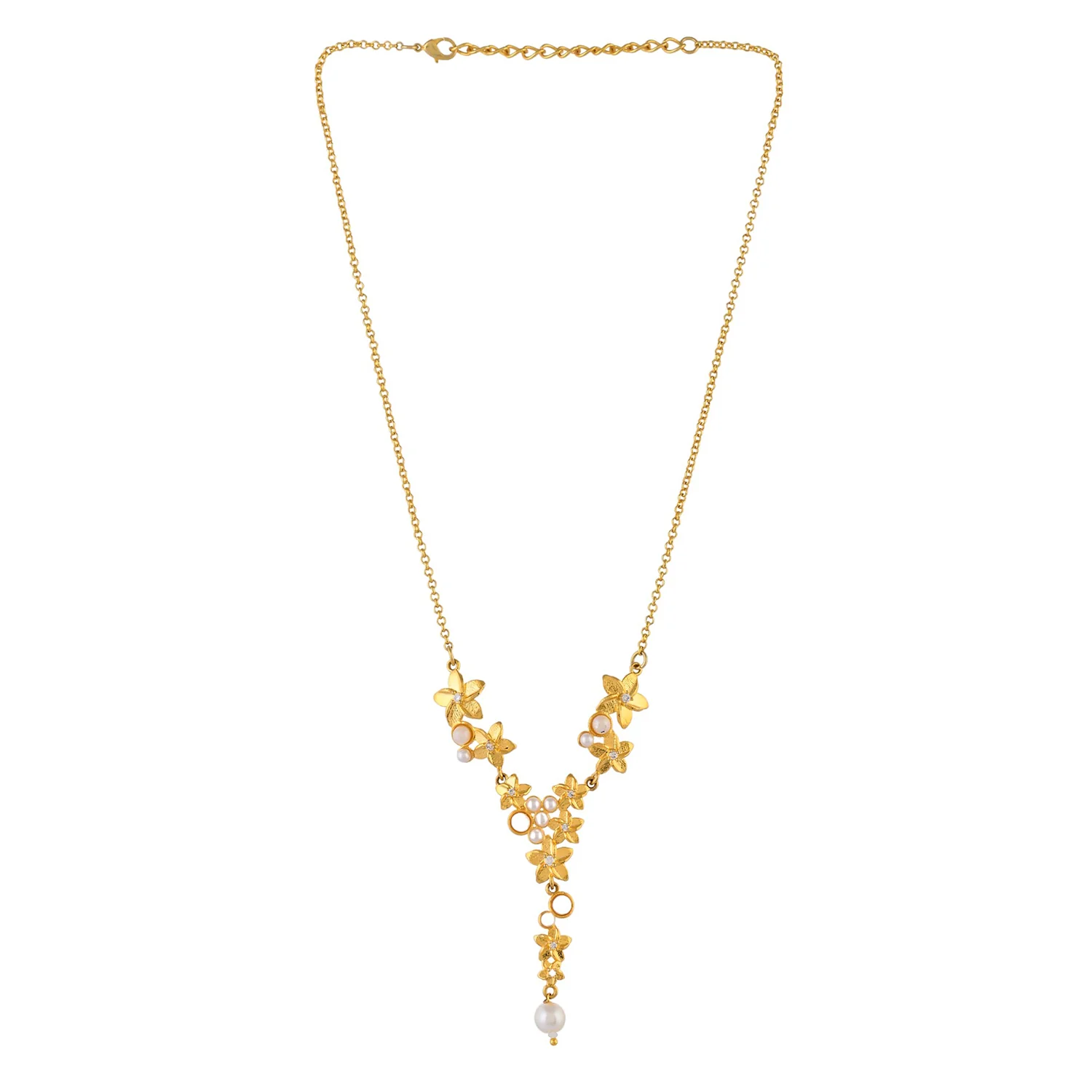 Hawaii Plumeria Pearl Necklace - Image 4