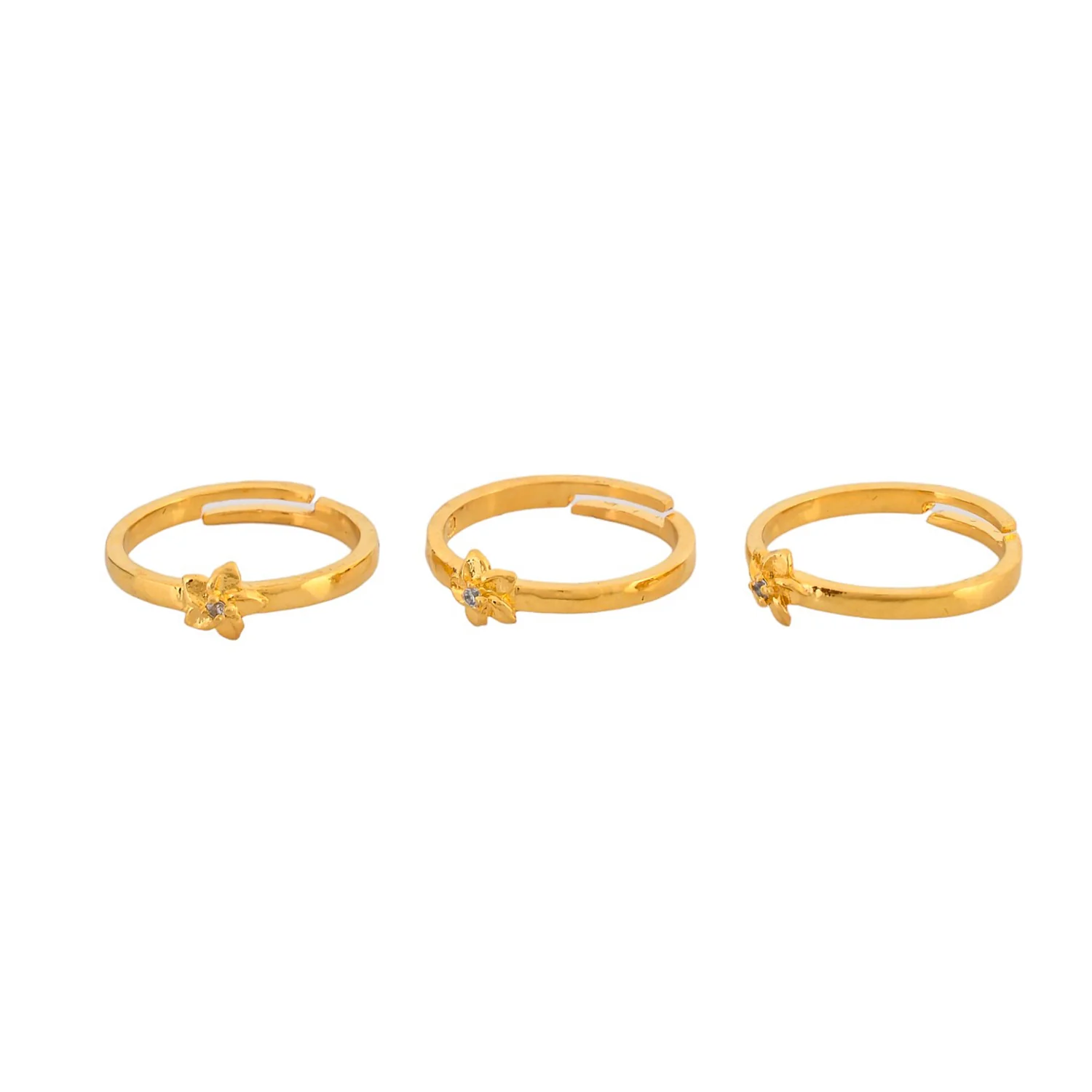 Hawaii Plumeria Stackable Rings - Image 5