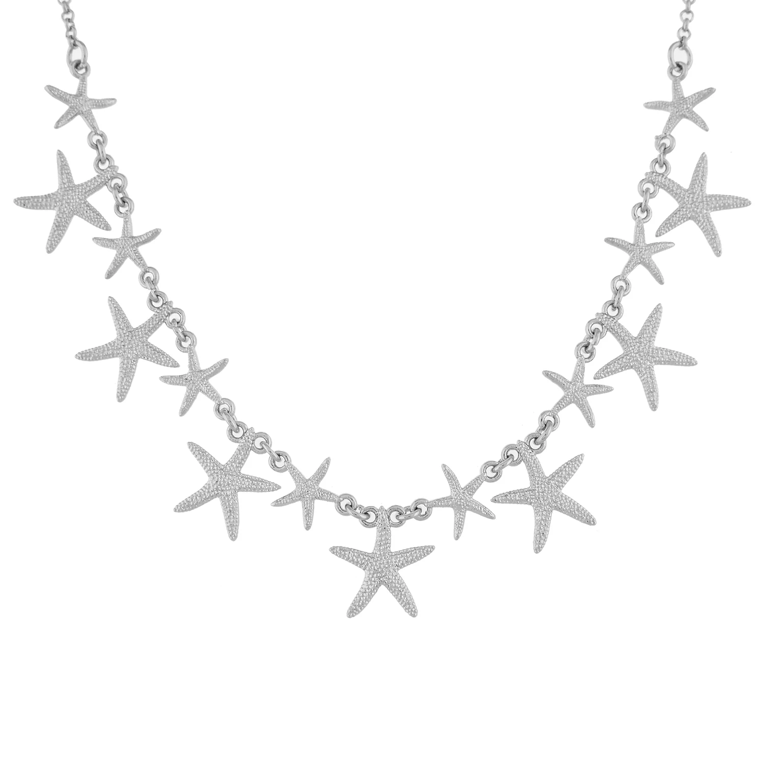 Hawaii Starfish Dangler Silver Necklace - Image 3