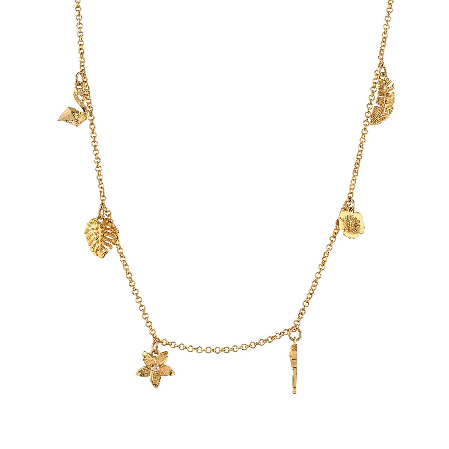 Hawaii Tropical Multi-Charm Necklace - Image 3
