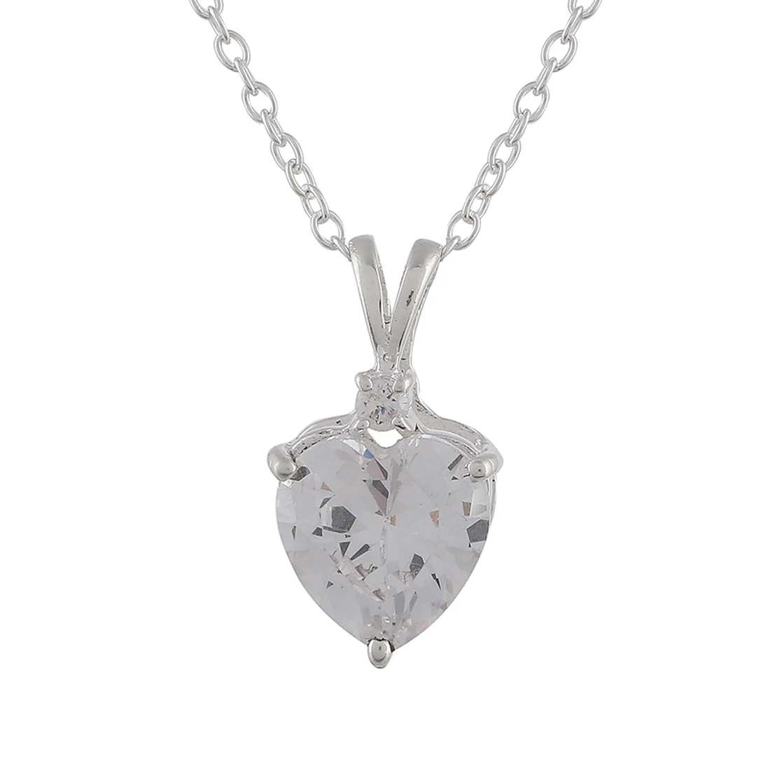 Heart-Shape Beautiful 925 Sterling Silver Pendant Set - Image 5