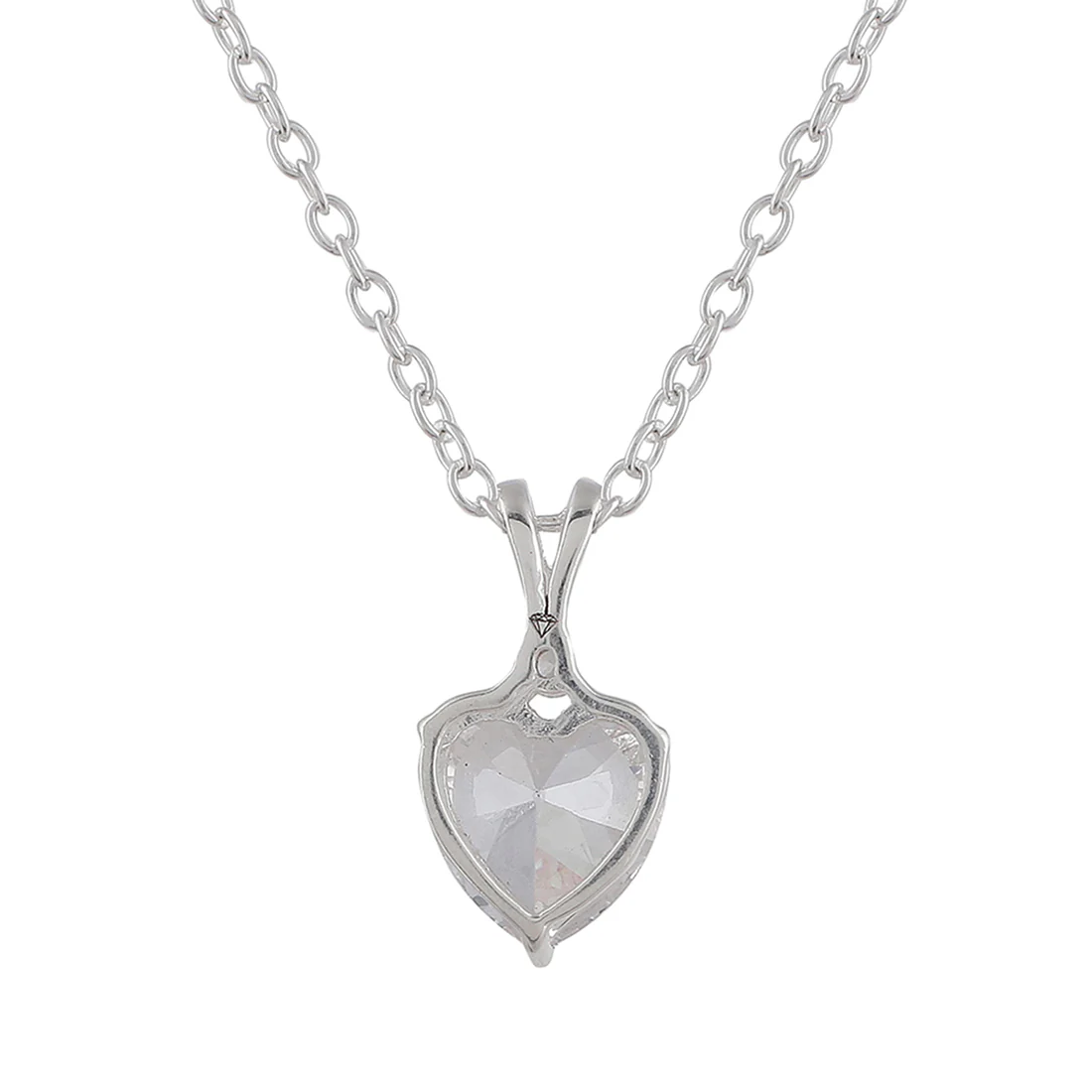Heart-Shape Beautiful 925 Sterling Silver Pendant Set - Image 6