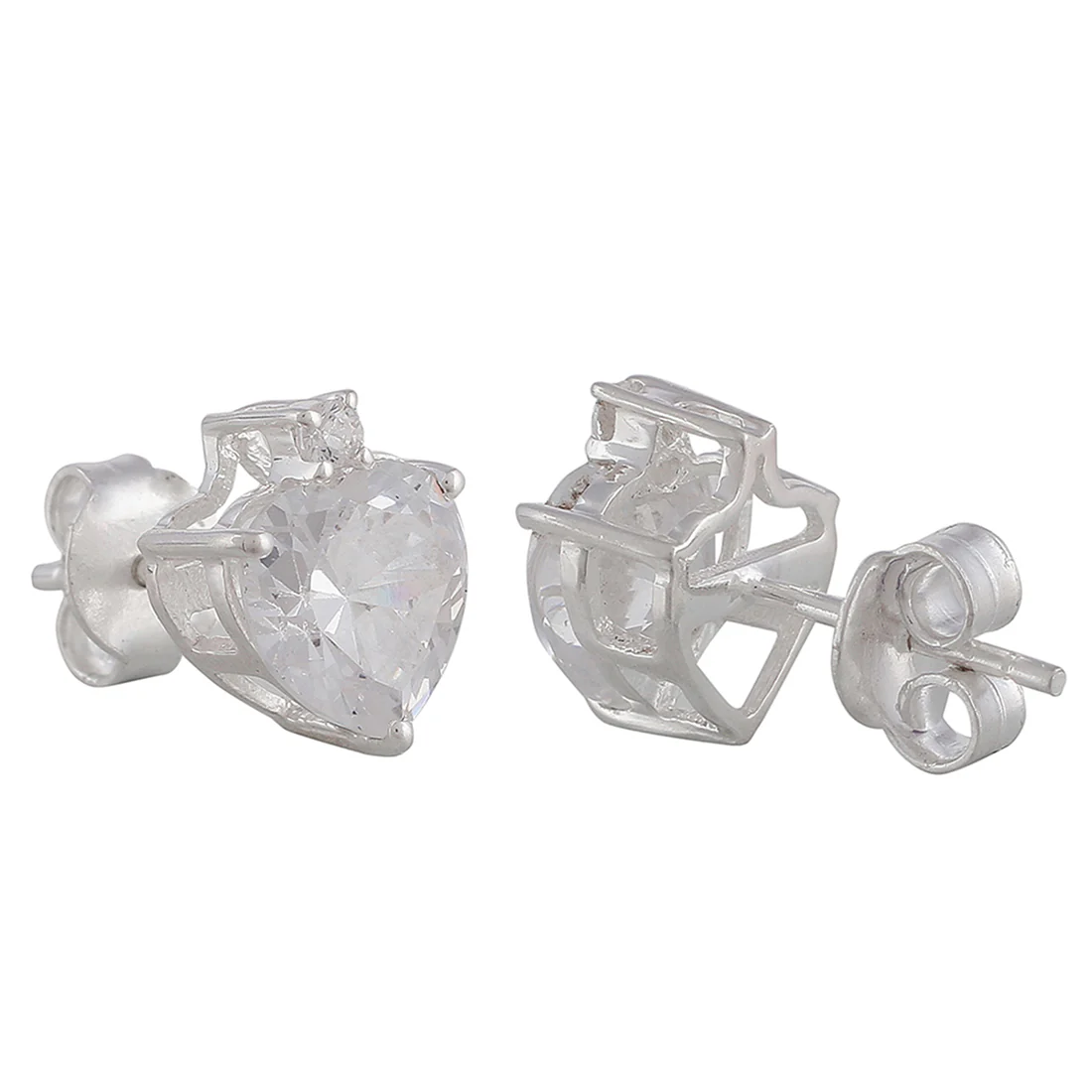 Heart-Shape Beautiful 925 Sterling Silver Pendant Set - Image 8