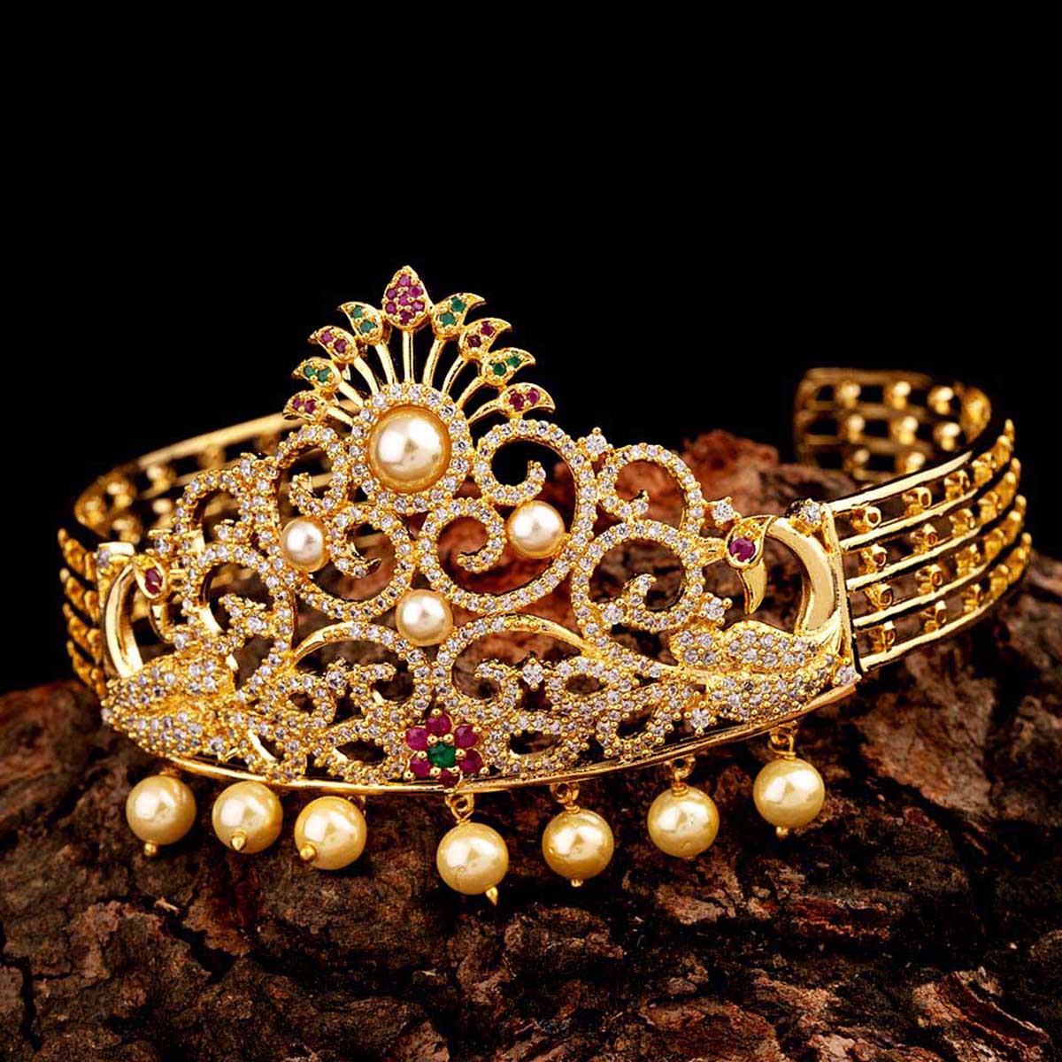 Heavily Embellished Brass Armlet