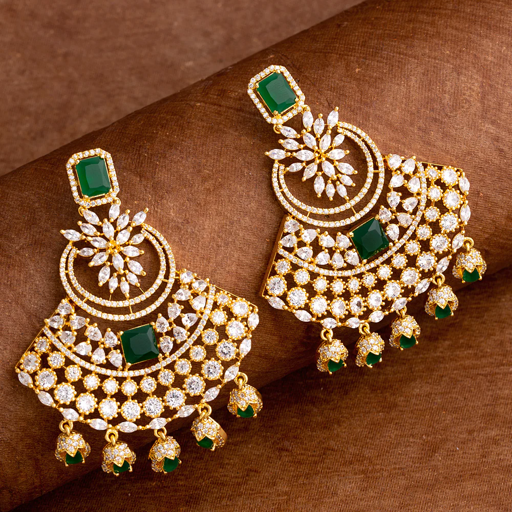 Heavily Embellished Ethnic Inspired Earrings
