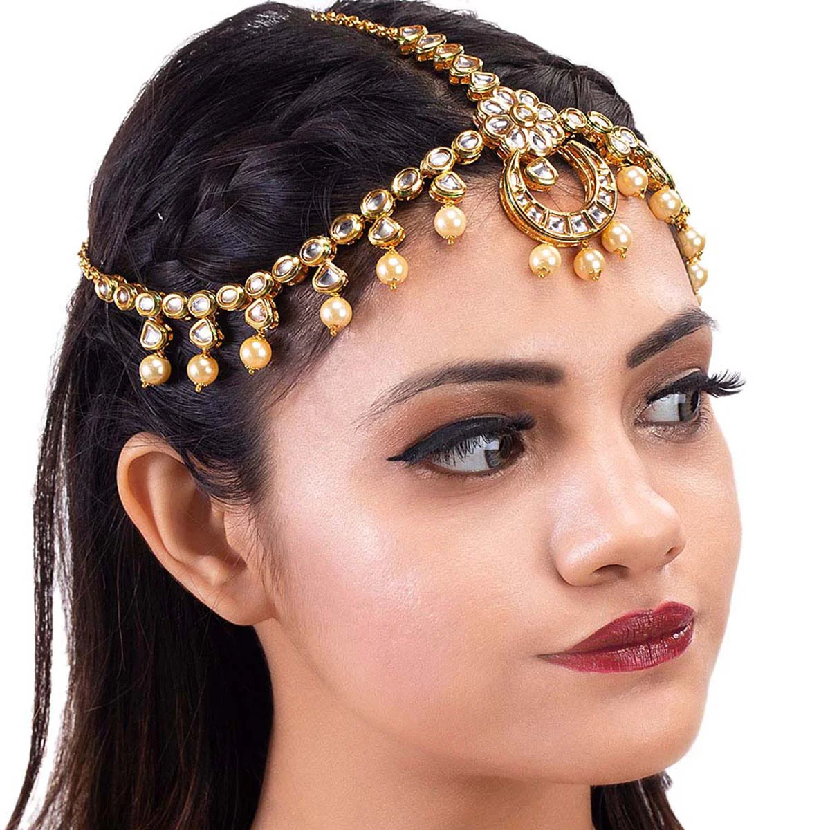 Heavily Embellished Maang Tika - Image 2