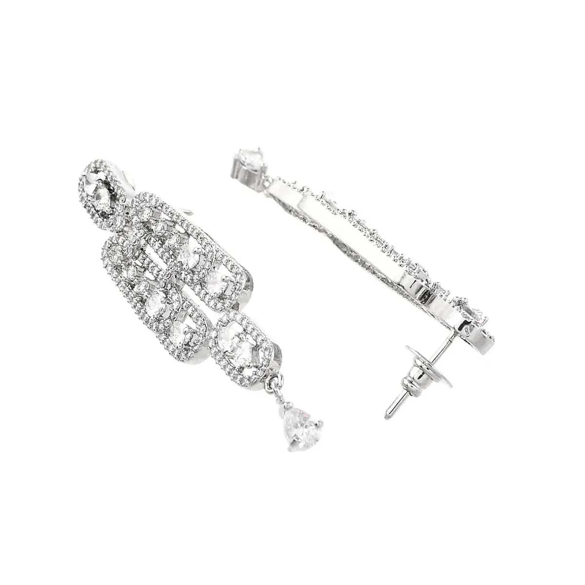 Sparkling Opulence Pear Cut Jewellery Set - Image 5