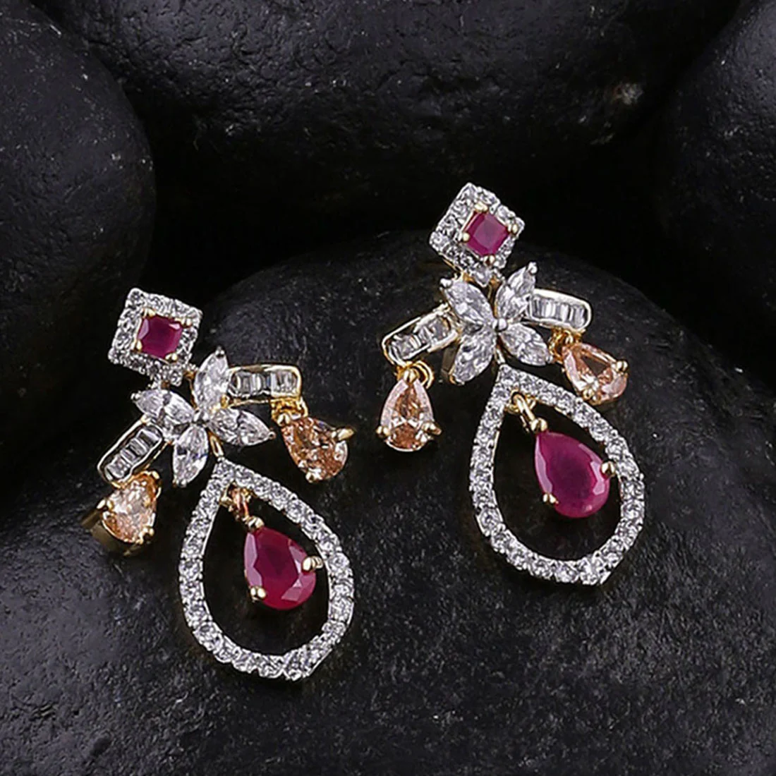 House of Royals Cocktail Drop Earrings