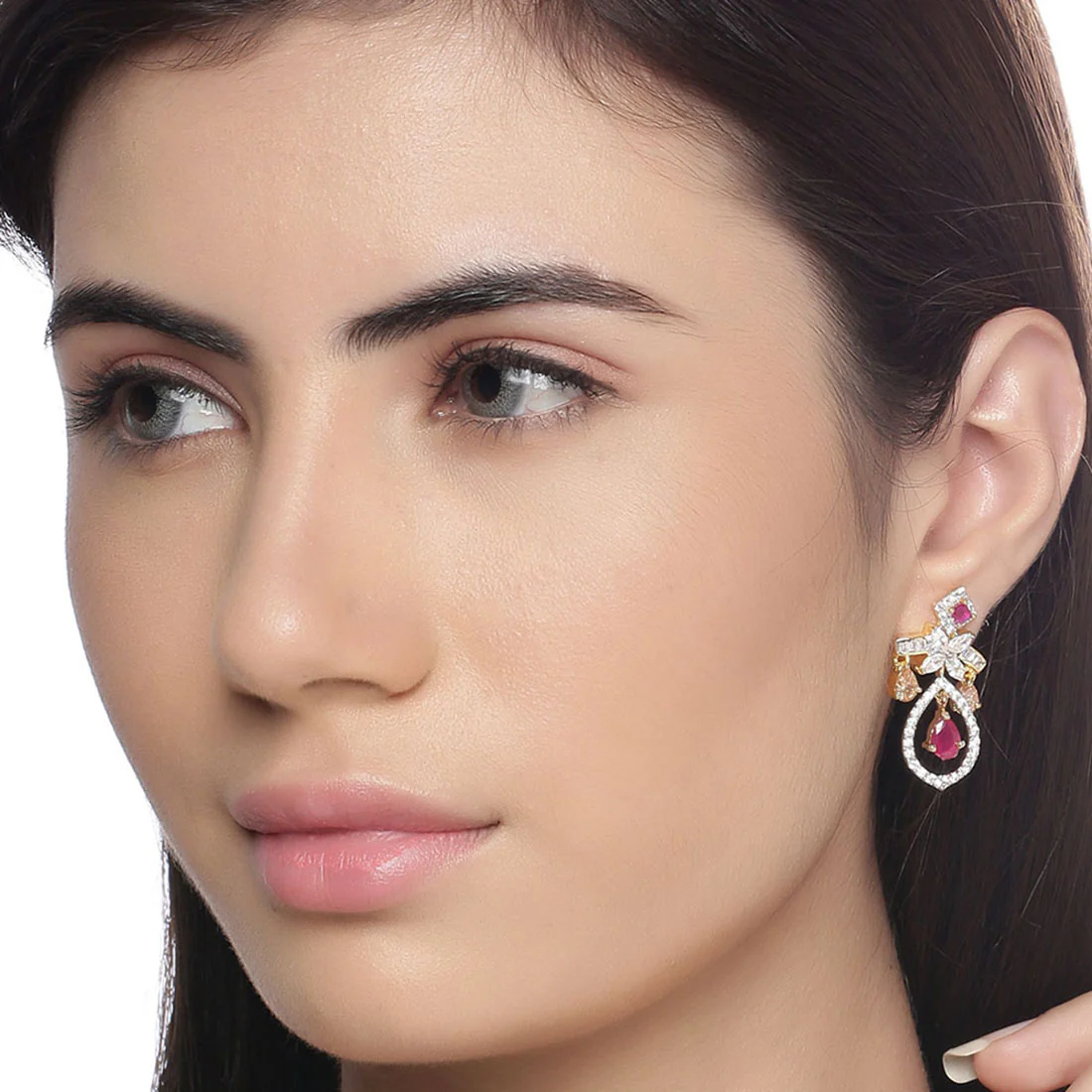 House of Royals Cocktail Drop Earrings - Image 2