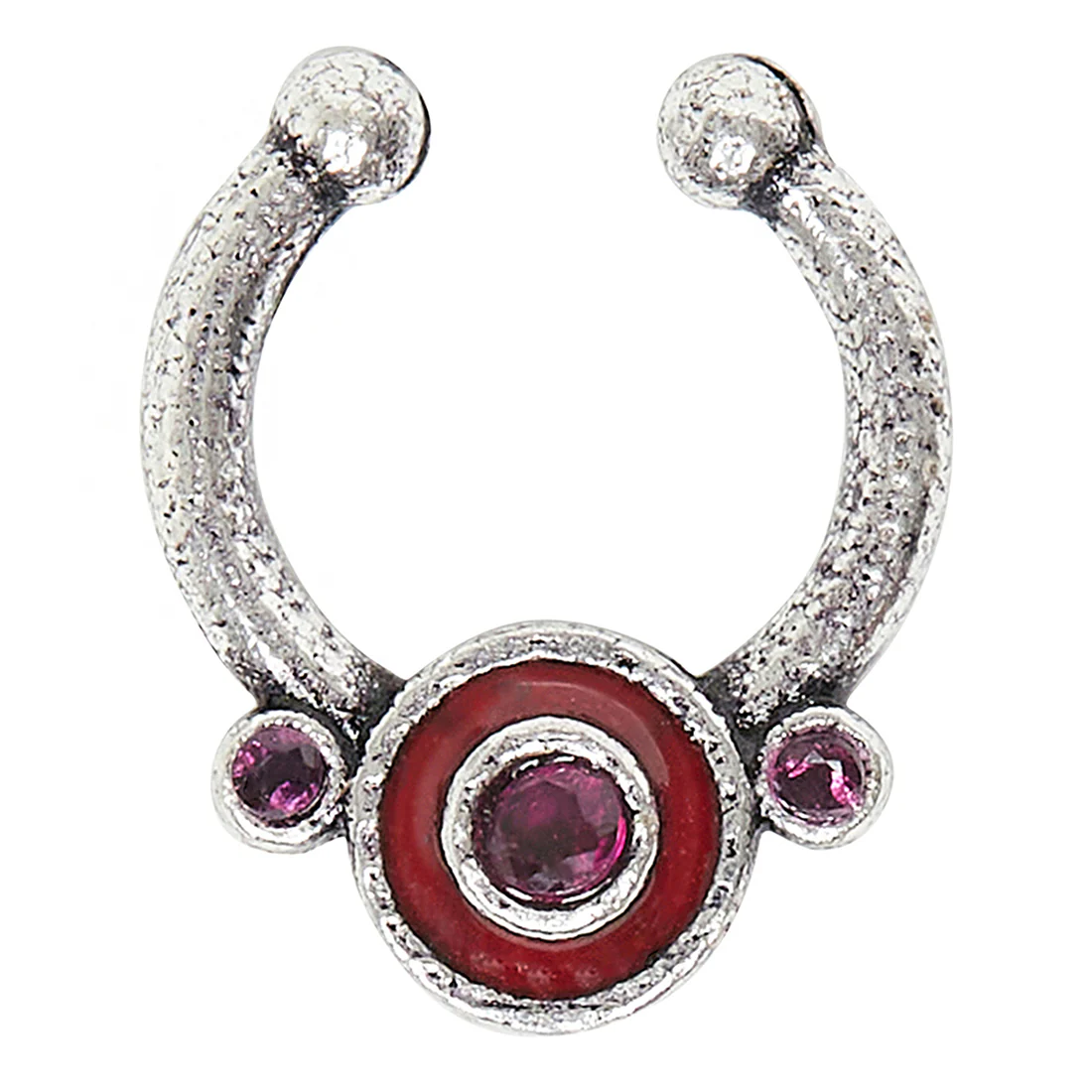 Indie Collectibles Oxidised Silver Adjustable Nose Clip - Image 3