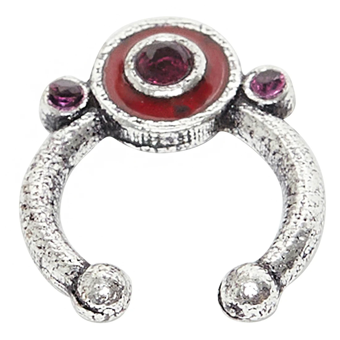 Indie Collectibles Oxidised Silver Adjustable Nose Clip - Image 4