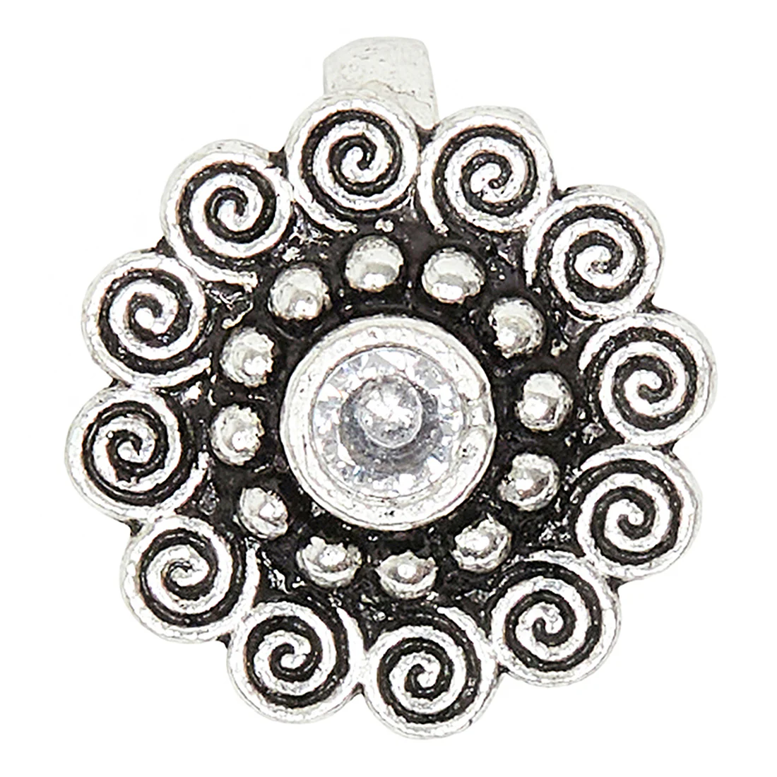 Indie Collectibles Oxidised Silver Nose Pin - Image 3