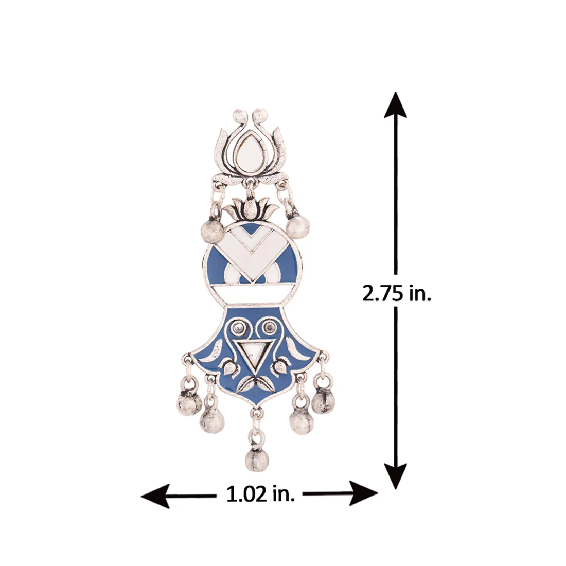 Indigo Affair Antique Style Drop Earrings - Image 5
