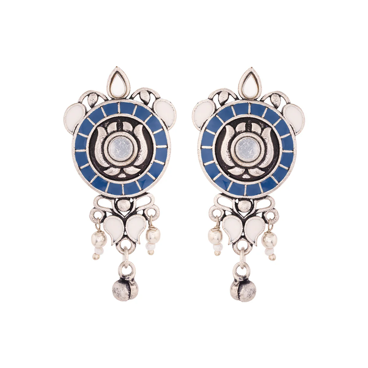 Indigo Affair Circles Drop Earrings - Image 3