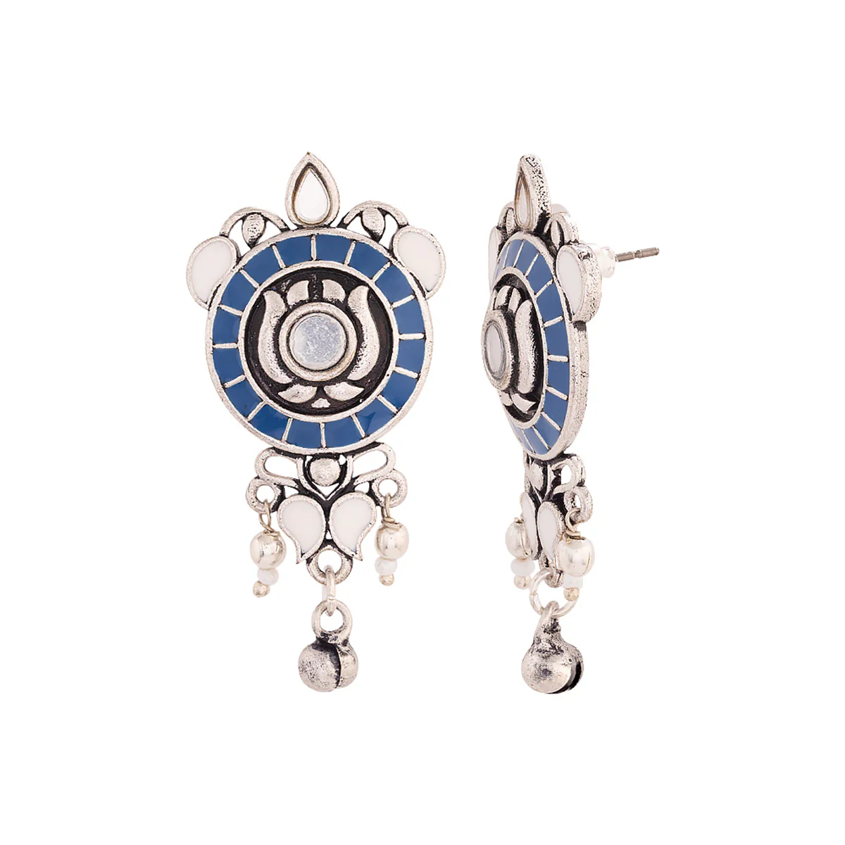 Indigo Affair Circles Drop Earrings - Image 4
