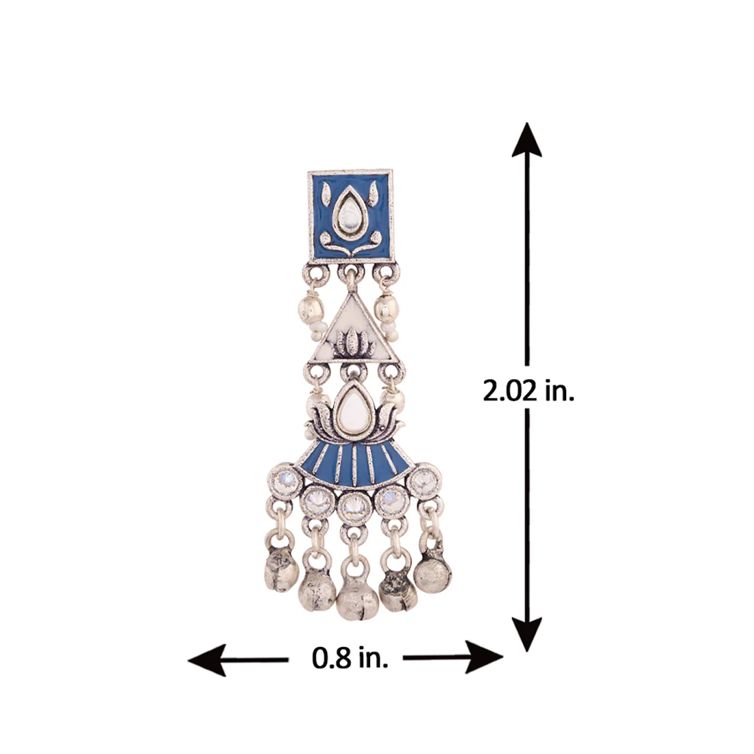 Indigo Affair Ethnic Inspired Earrings - Image 5