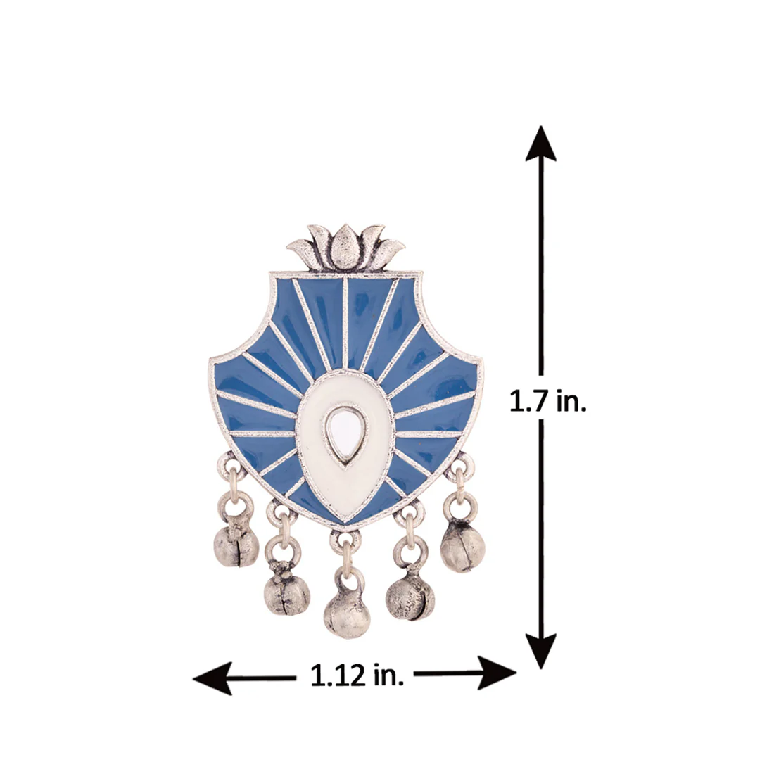 Indigo Affair Floral Inspired Stud Earrings - Image 5