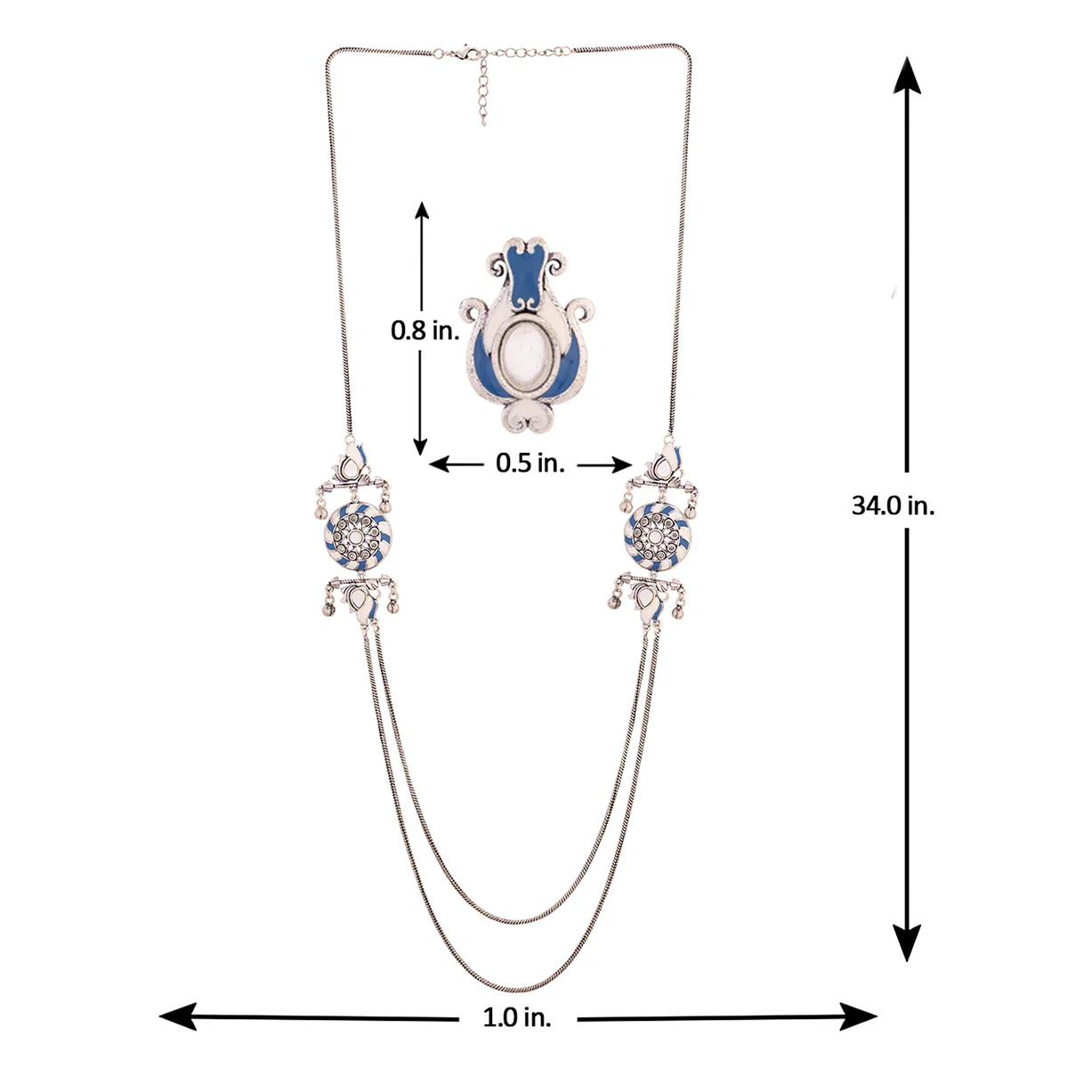 Indigo Affair Layered Necklace Set - Image 6