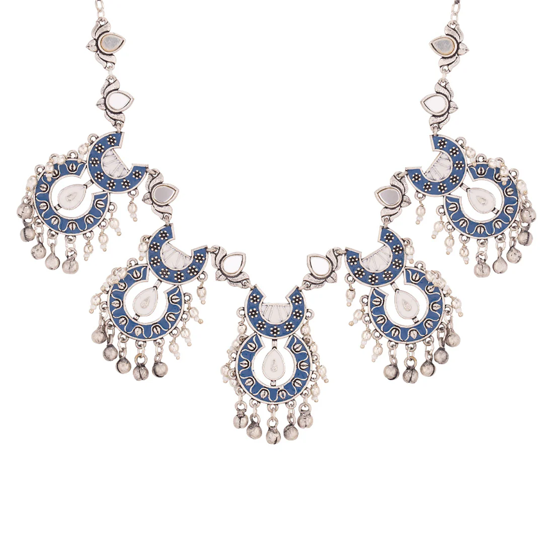 Indigo Affair Layered Semi-Circles Necklace - Image 3