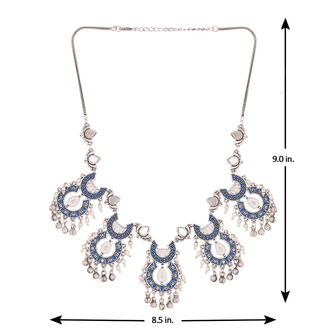 Indigo Affair Layered Semi-Circles Necklace - Image 5