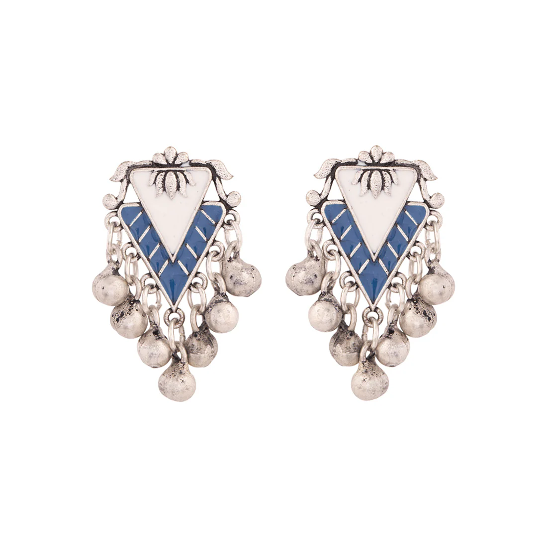 Indigo Affair Triangles Stud Earrings - Image 3