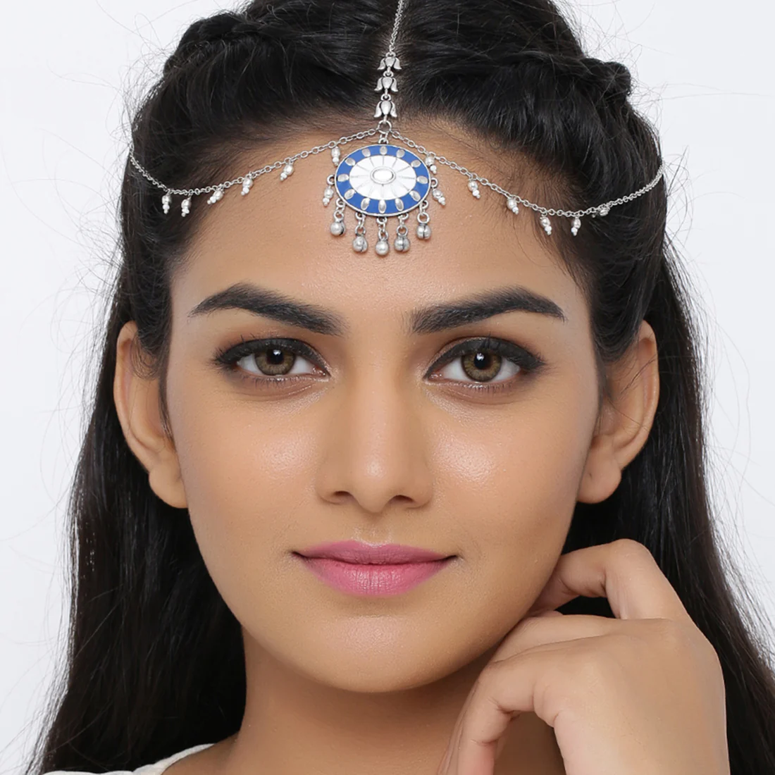 Indigo Affair Tribal inspired Maang Tika - Image 2