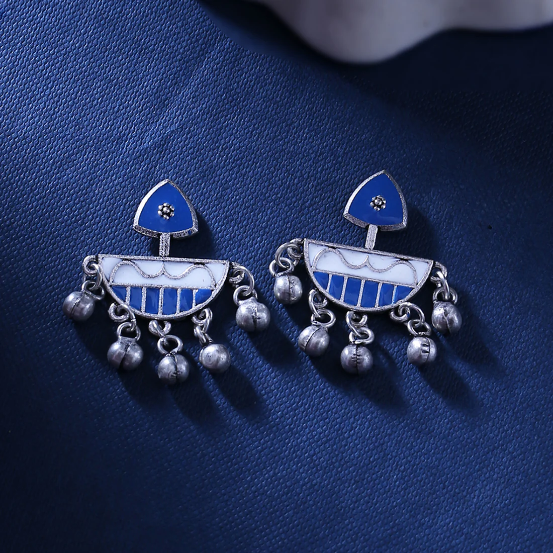 Indigo Affair Tribal Motif Earrings