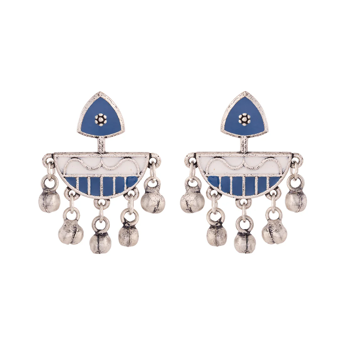 Indigo Affair Tribal Motif Earrings - Image 3