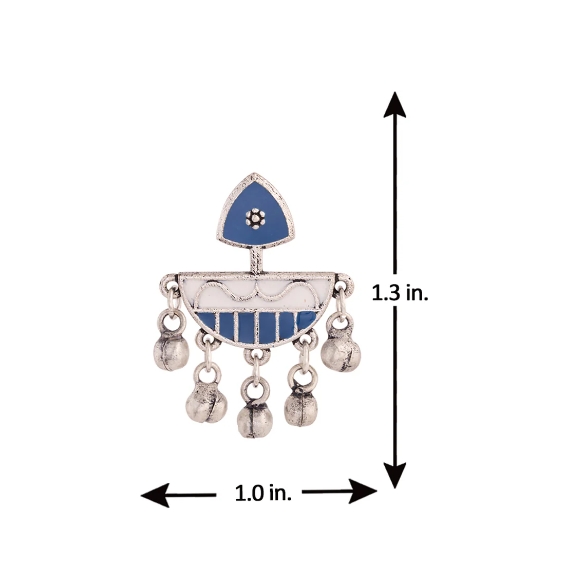 Indigo Affair Tribal Motif Earrings - Image 5