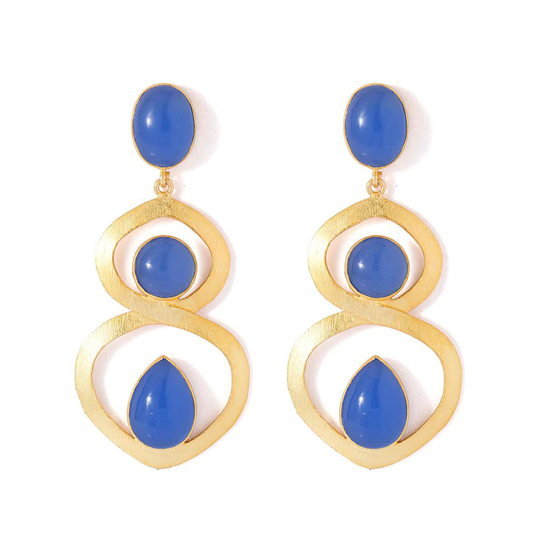 Infinite Design Danglers Adorned With Chalcy Stones - Image 3