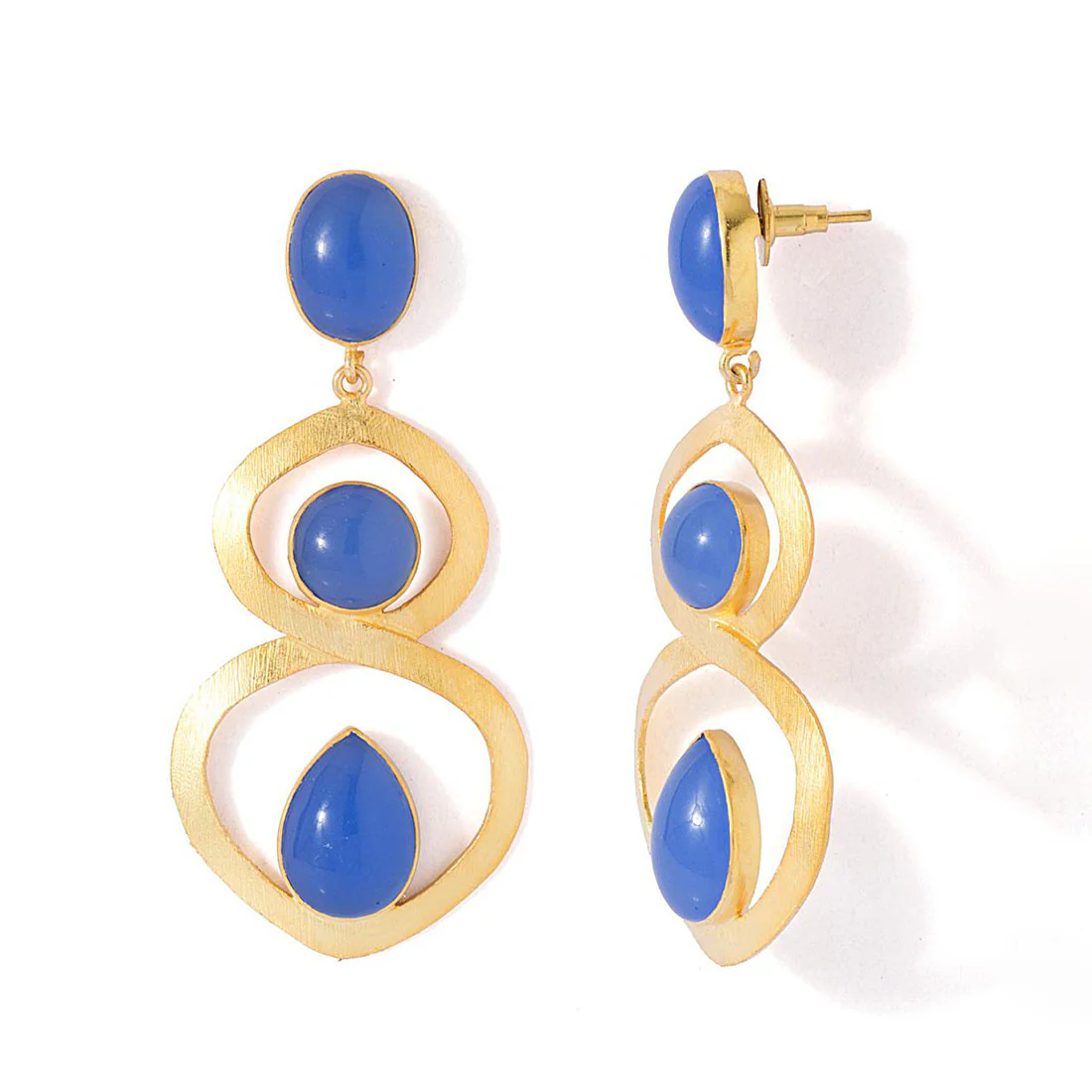Infinite Design Danglers Adorned With Chalcy Stones - Image 4