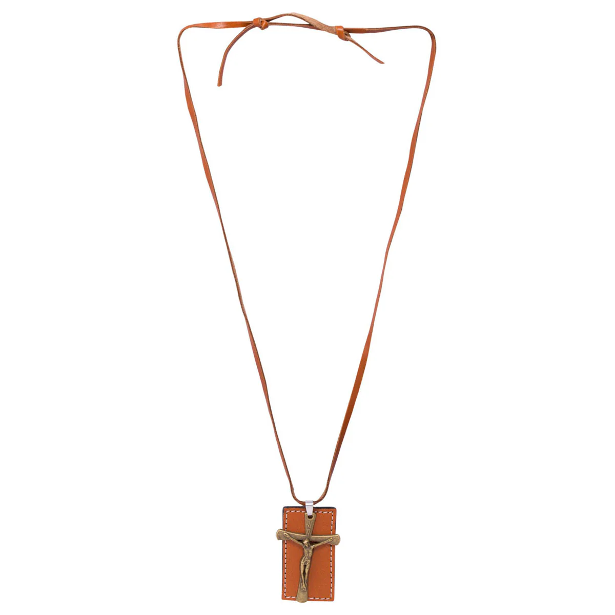 Jesus Christ Pendant With Leather Chain For Men - Image 6