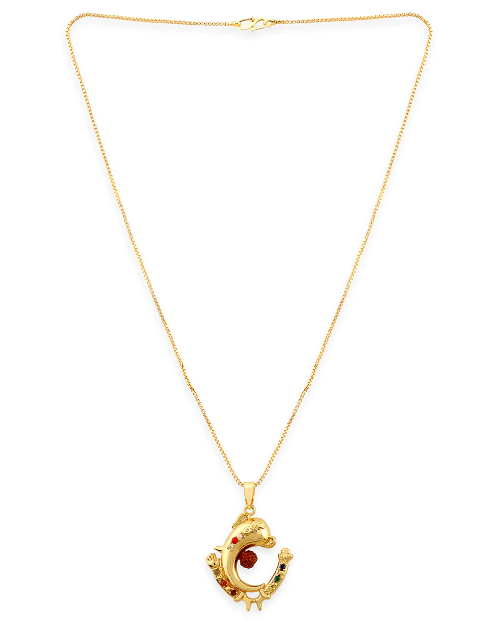 Kailasha Ganesha Rudraksha Pendant With Chain - Image 3