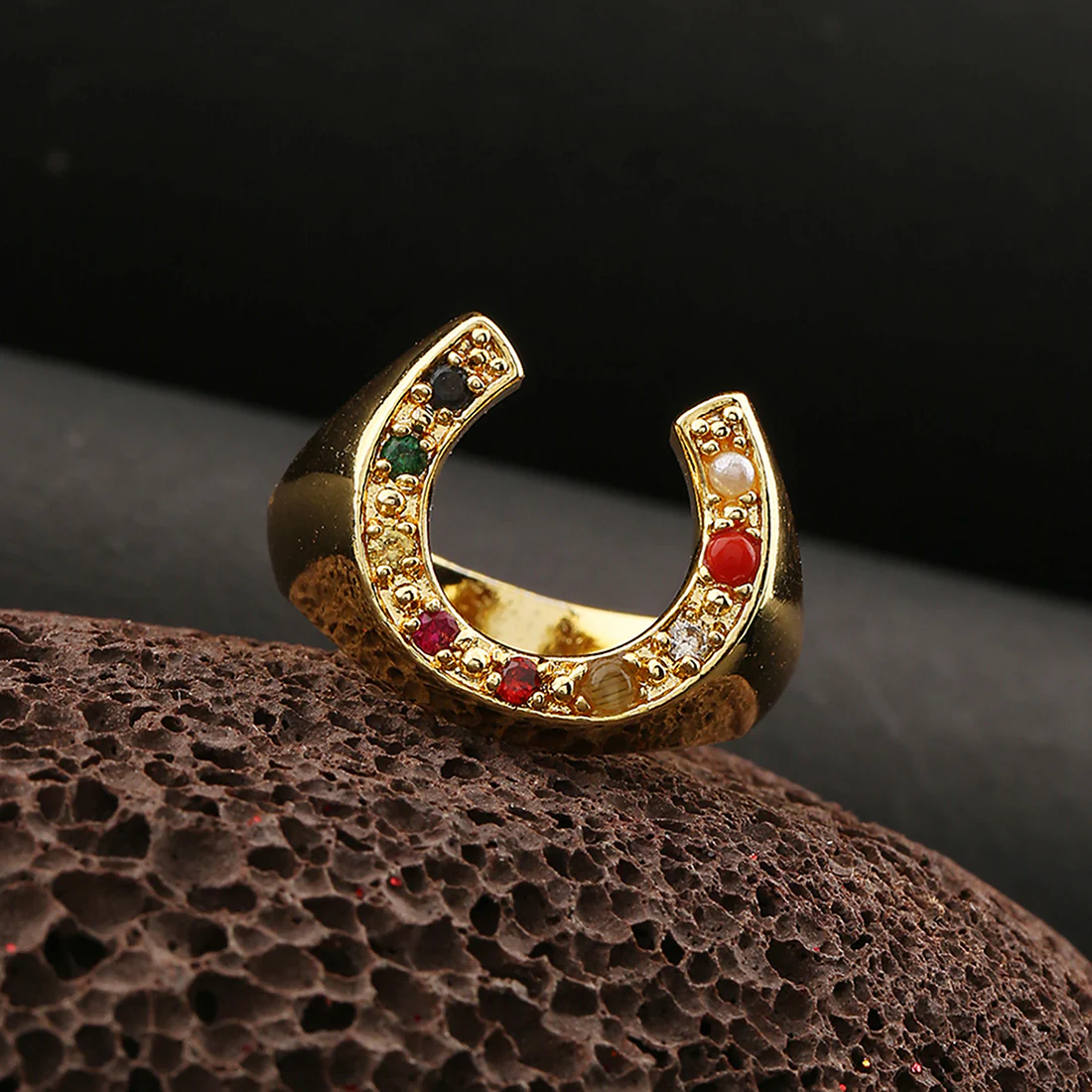 Kailasha Gemstones Yellow Gold Ring