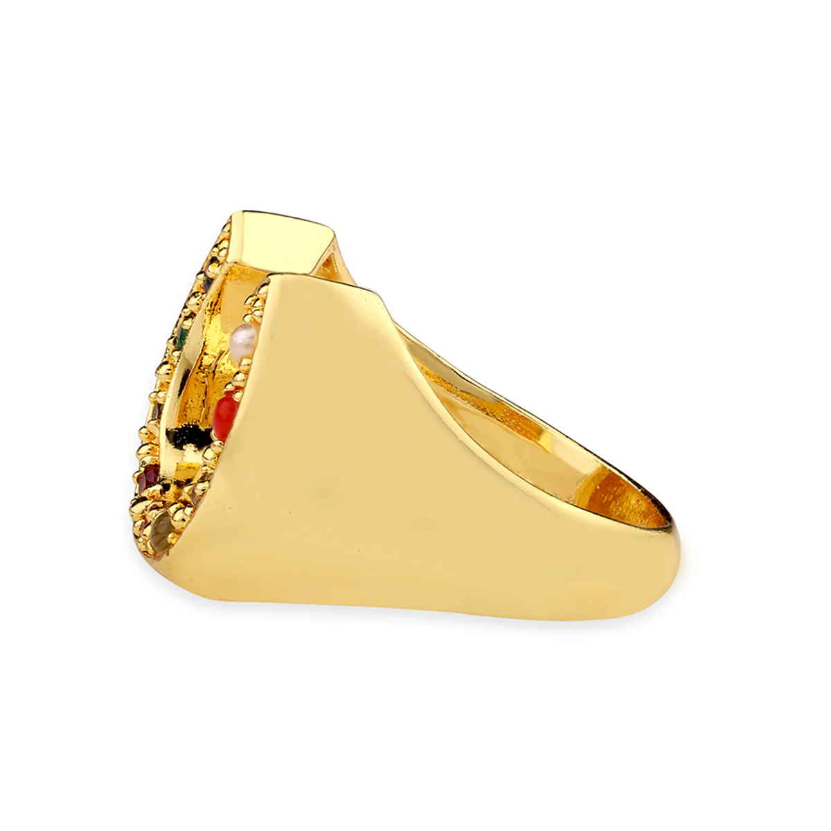 Kailasha Gemstones Yellow Gold Ring - Image 2
