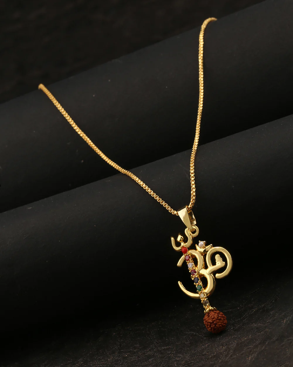 Kailasha Om Rudraksha Pendant