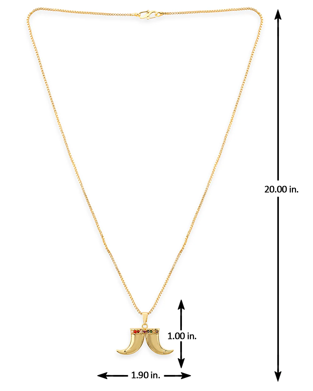 Kailasha Royal Sword Pendant With Chain - Image 4