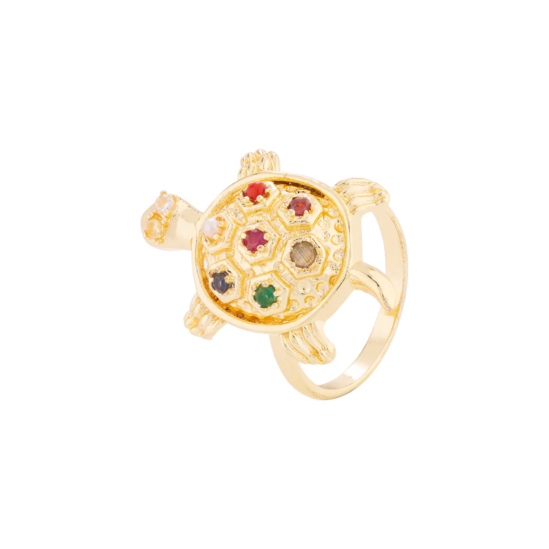 Kailasha Tortoise Brass Ring - Image 2