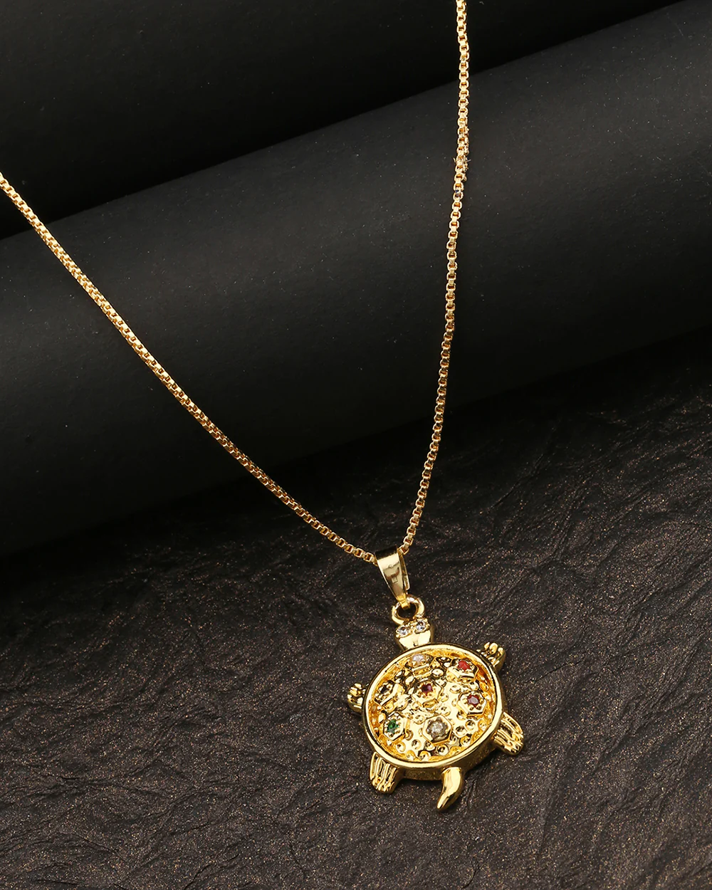 Kailasha Tortoise Pendant With Chain