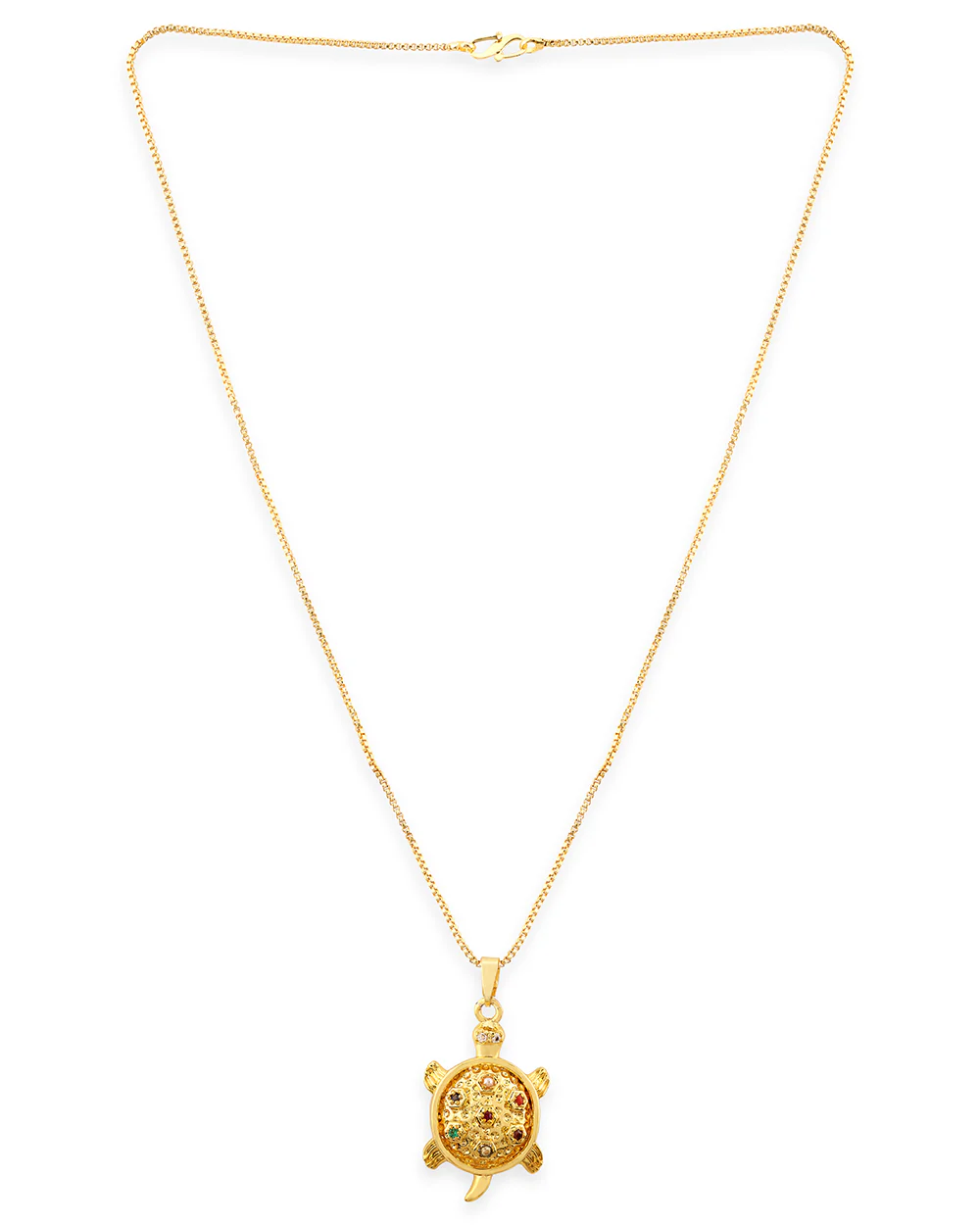 Kailasha Tortoise Pendant With Chain - Image 3