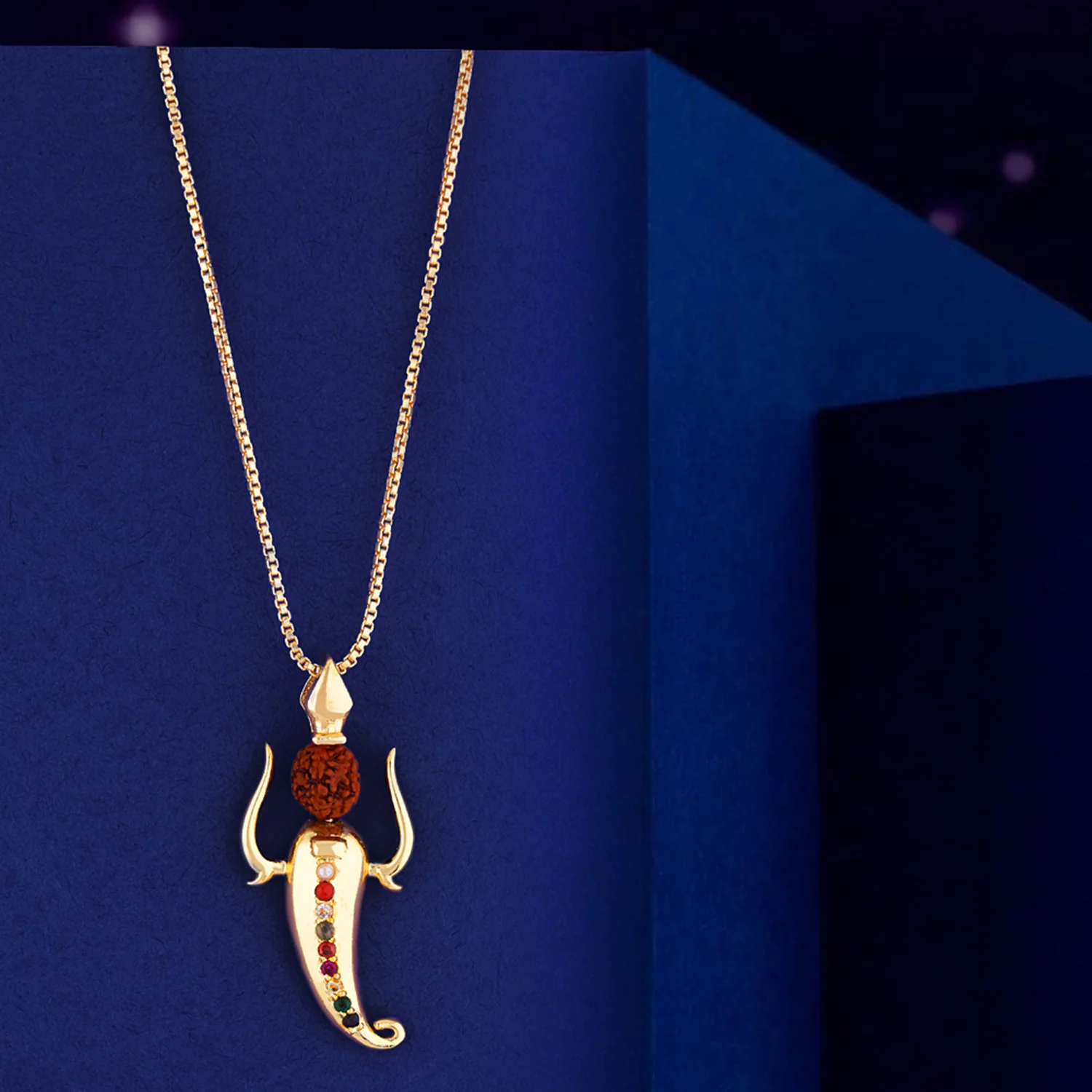 Kailasha Trishul Ganesha Motif Pendant