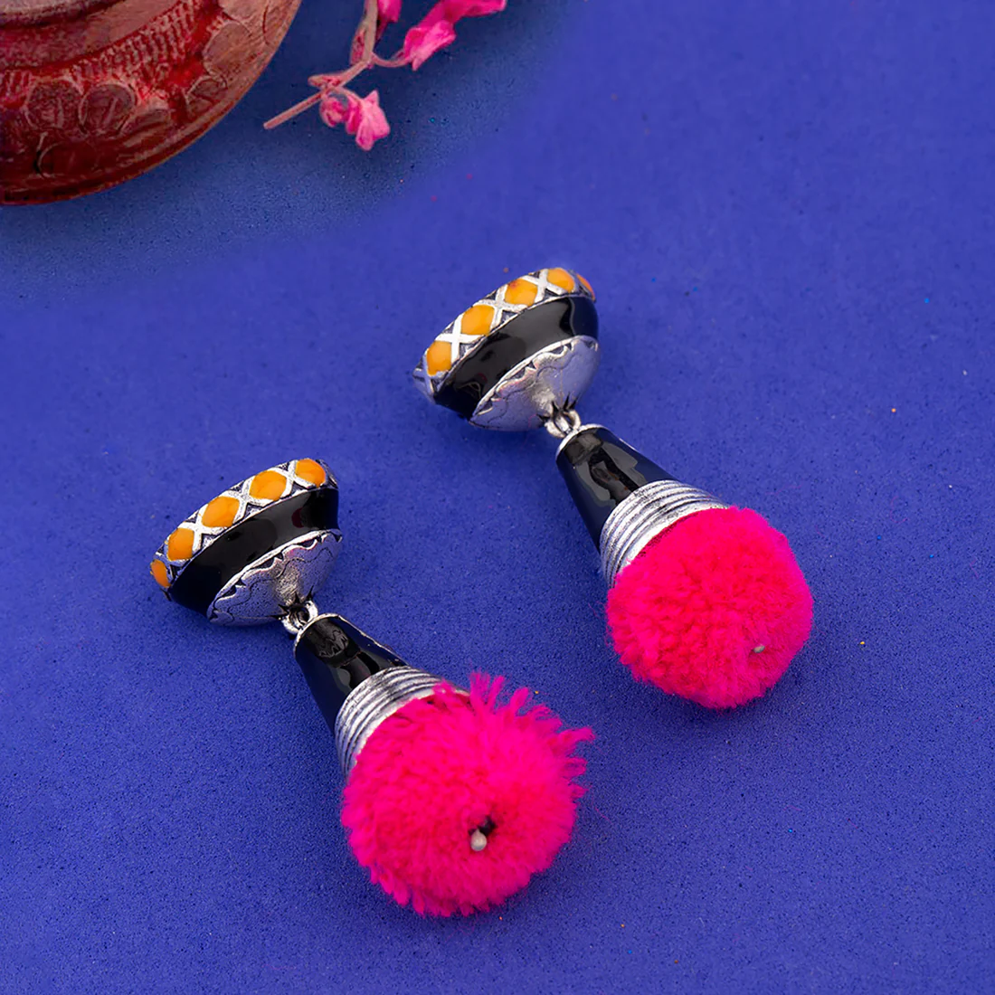 Kalbelia Enamel Earrings