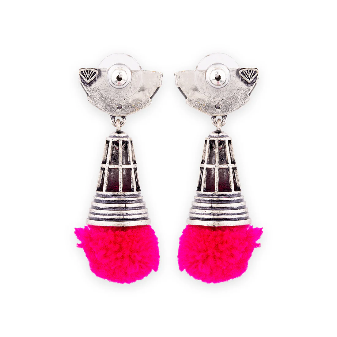 Kalbelia Enamel Earrings - Image 5