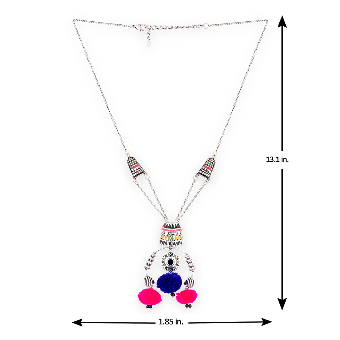 Kalbelia Tribe Pom Pom Necklace - Image 5