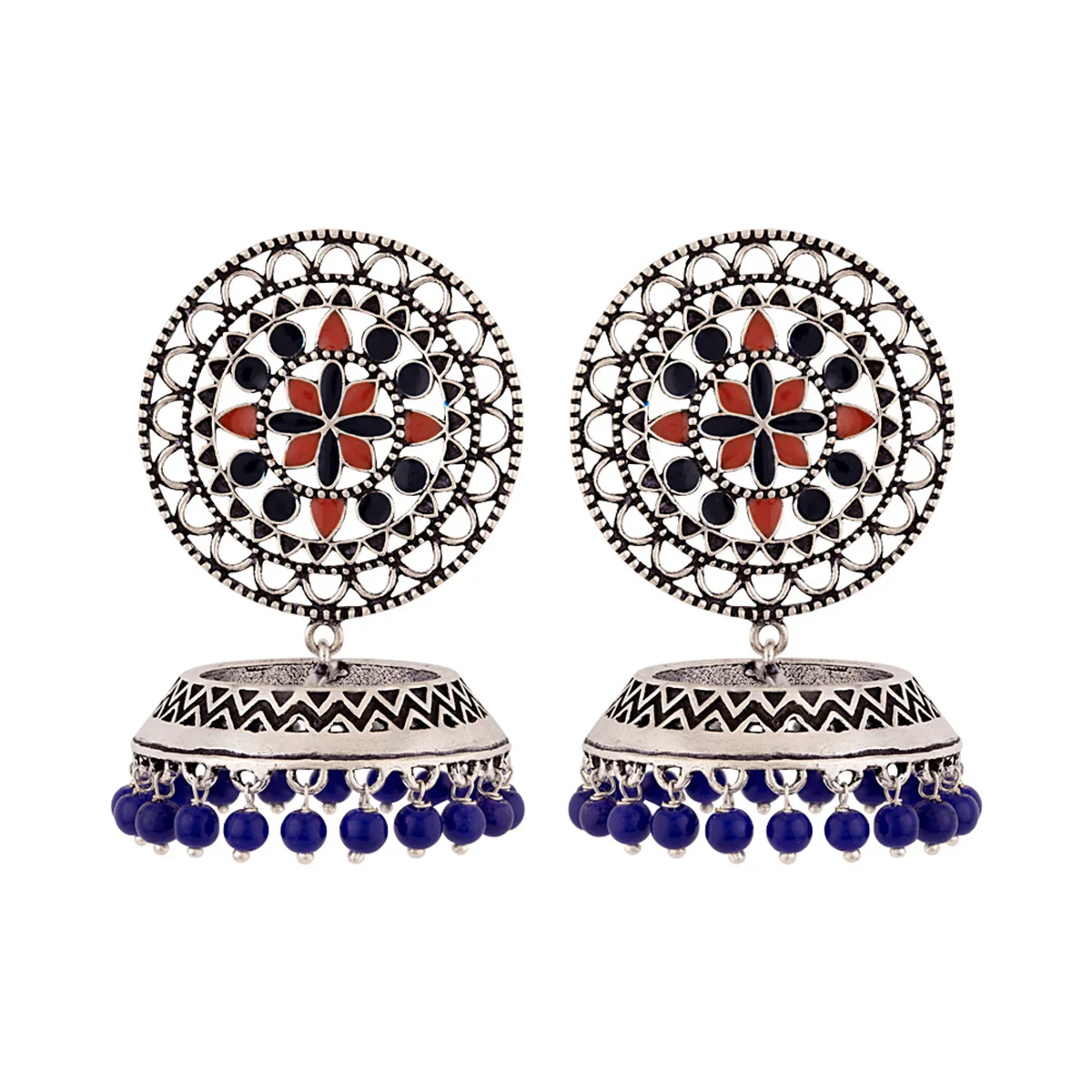 Kesar Dome Jhumka Earrings - Image 3