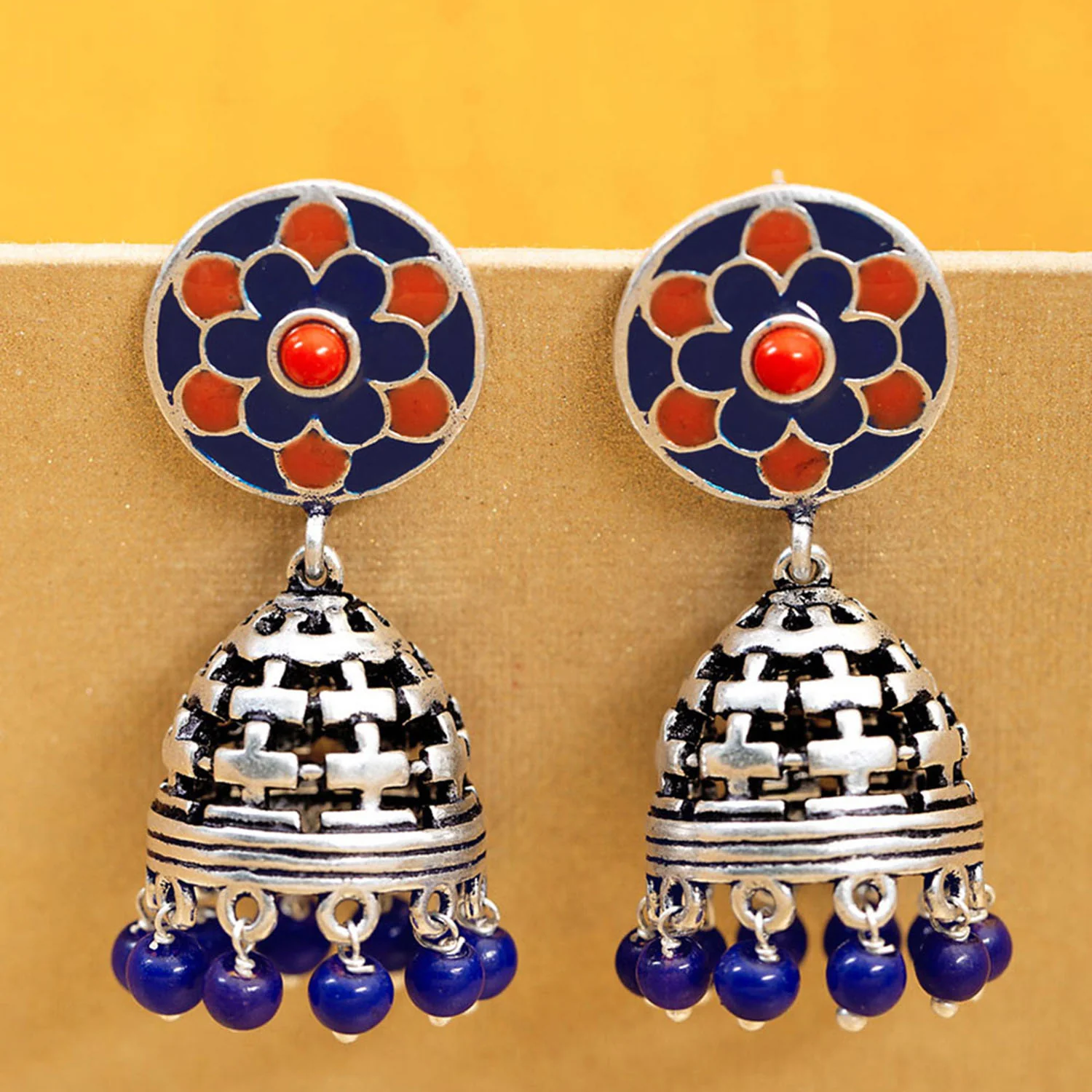 Kesar Enamel Embellished Earrings