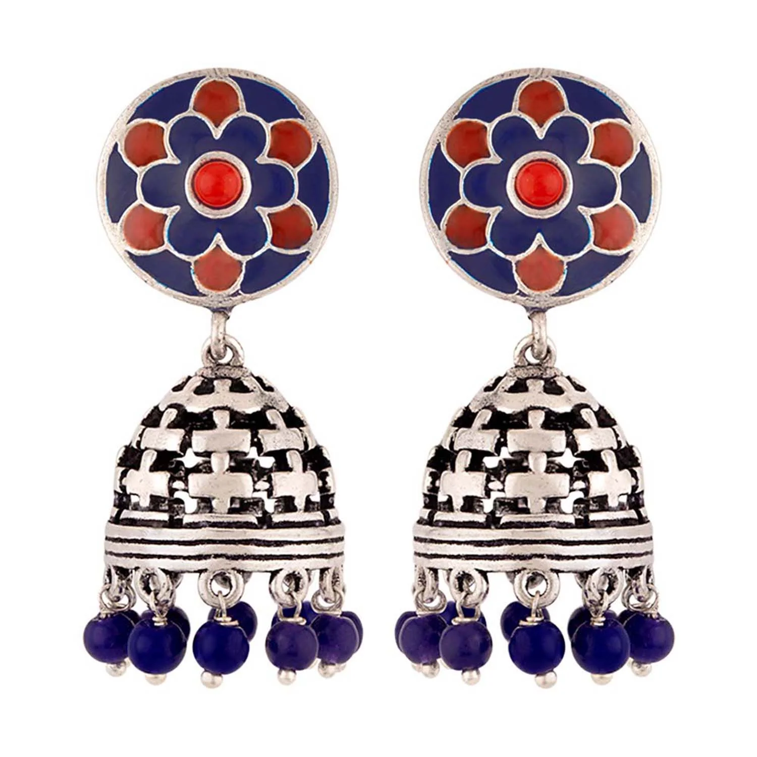 Kesar Enamel Embellished Earrings - Image 3