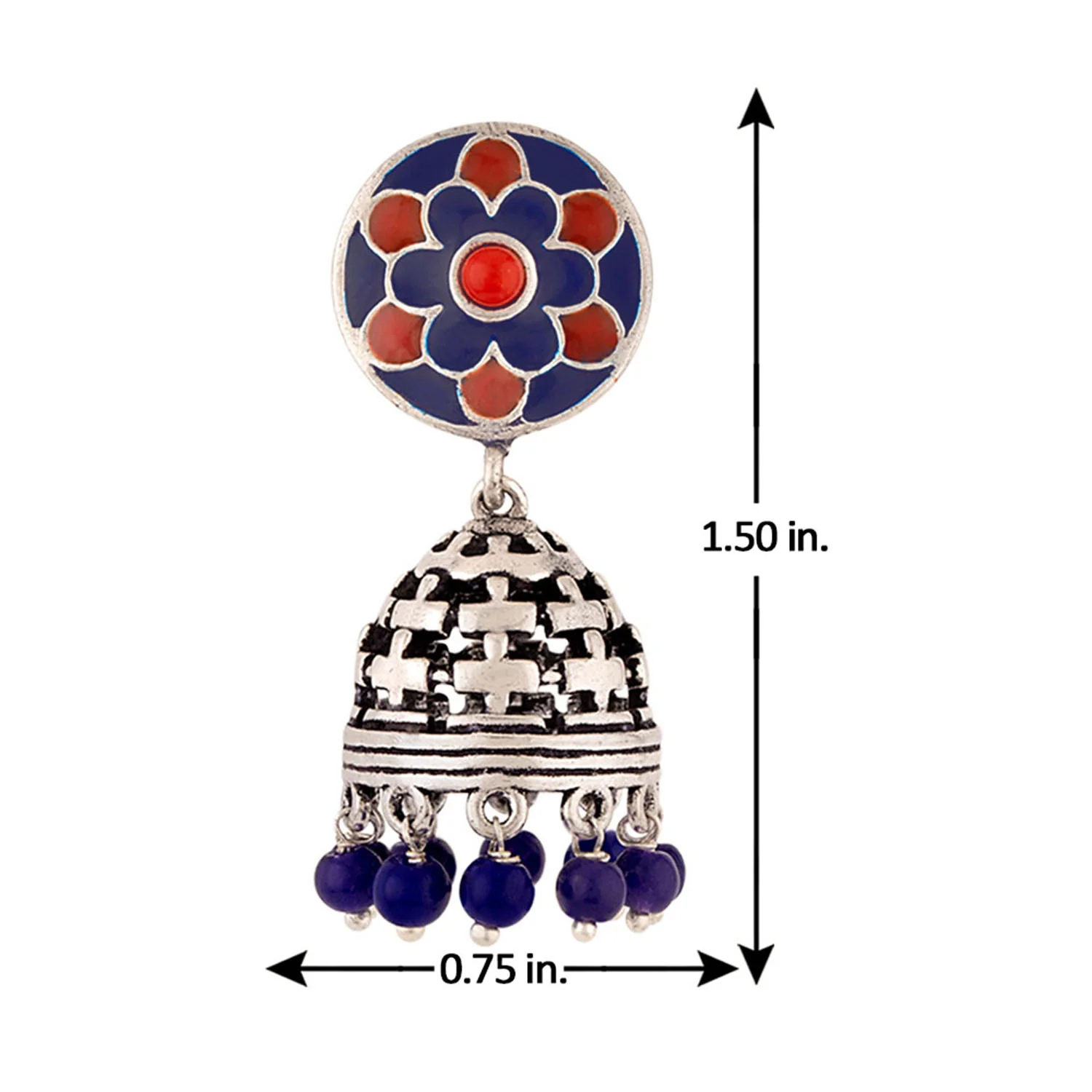 Kesar Enamel Embellished Earrings - Image 5